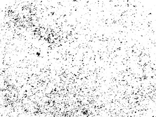 Grunge background black and white. Texture of chips, cracks, scratches, scuffs, dust, dirt .Vector pattern of cracks, chips, scuffs. Abstract vintage surface isolated on white background.EPS10.