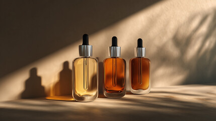 Minimal Skincare Product Shot With Shadows 