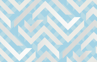 Seamless cloud dancer color zigzag geometric vector pattern. Color of the year 2026