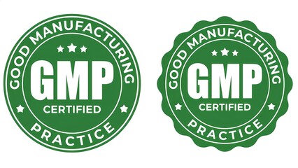 Ensure quality with Good Manufacturing Practice GMP certified seals for pharmaceutical production compliance