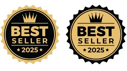 Announce your success with these 2025 best seller seals and elevate your brand with prestige