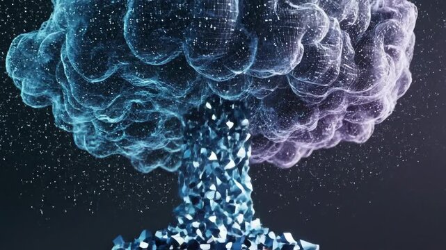 Ascending Mind Upload Brain to Cloud Particle Flow