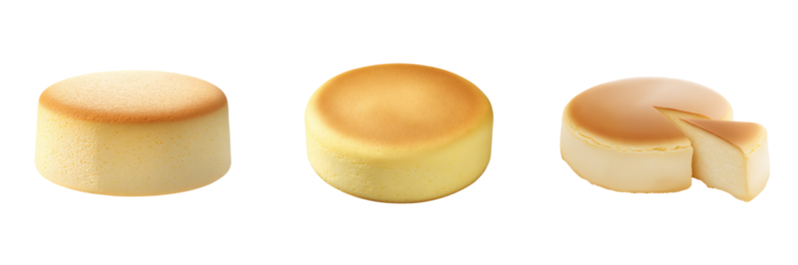 Deliciously creamy cheesecake with transparent background for culinary art studio shot