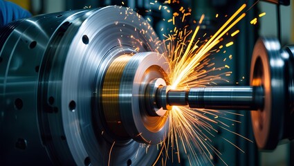 CNC Metal Machining with Sparks &ndash; Precision Manufacturing and Industrial Engineering