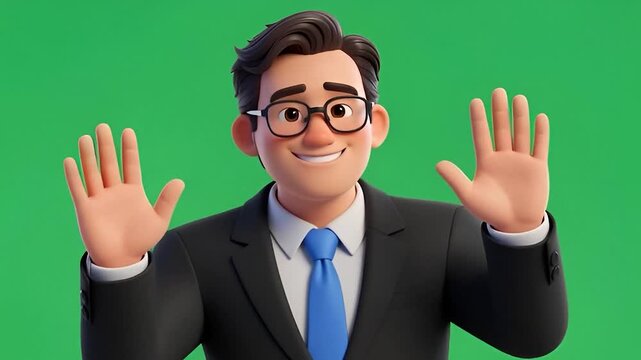 Green screen cartoon background