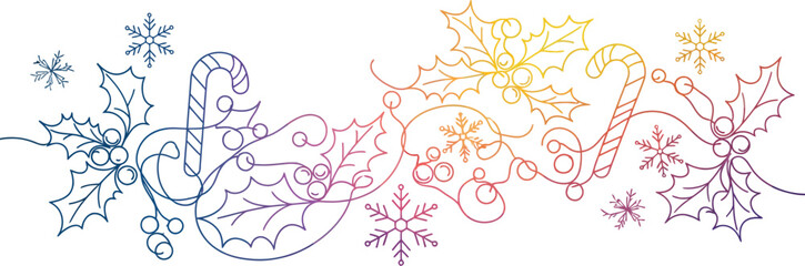 Abstract floral vector illustration with flower and leaf design elements for decoration or wedding card