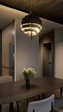 Studio apartment with an open kitchen area.