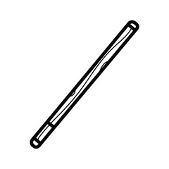 Linear Light Bulb Outline Icon Vector