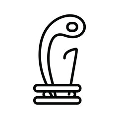 Embosser Stamp Outline Icon for Official Documents and Office Use