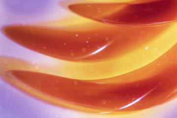 Abstract liquid waves in warm tones