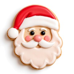 Cute Santa Face Christmas Cookie