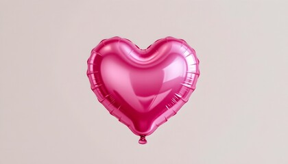 Shiny Pastel Inflated Heart Balloon