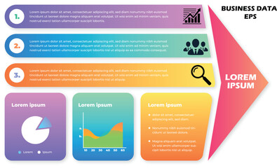Elevate your presentations with this modern infographic, a dynamic visual tool for showcasing business data, timelines, and project milestones with a vibrant, professional design for impact