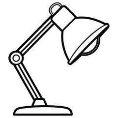 A silhouetteh icon of a desk lamp