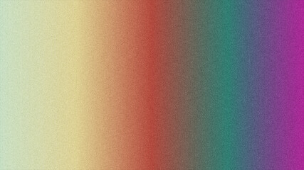 Noisy gradient background transitioning from light yellow to red, green, and purple reveals a unique grainy texture