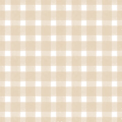 Seamless Watercolor Brown Beige Tartan Plaid Pattern.eps