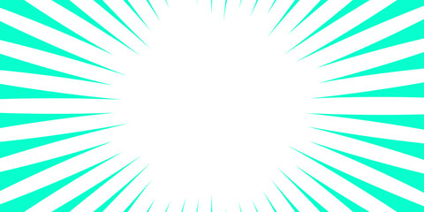 Blue background with Glowing Sunburst and Dynamic Light Rays. Celeste Blue Abstract Blue Sunburst Background. Aquamarine blue glow effect sunburst background for presentation, banner, poster, flyer, s