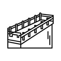 Great Wall of China Outline Icon