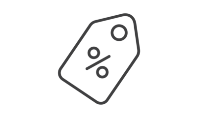 Shopping sales discount percentage offer price tag icon vector