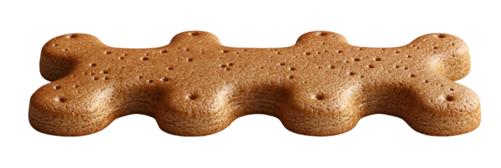 Light brown items arranged horizontally