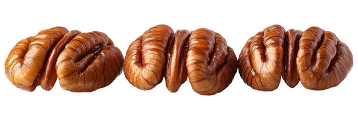 Light brown round objects on transparent background