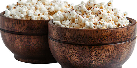 Light colored food in wooden bowls high quality image