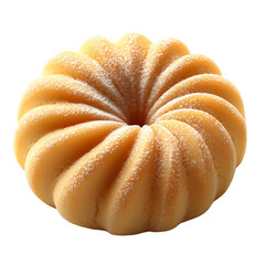 Light orange round spiral pastry