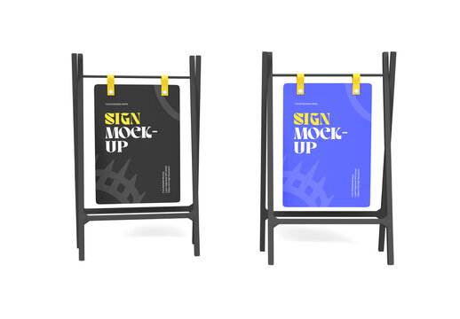 Stand Sing Mockup