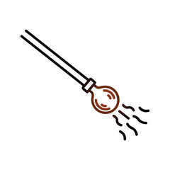 Glass Blowing Pipe Icon