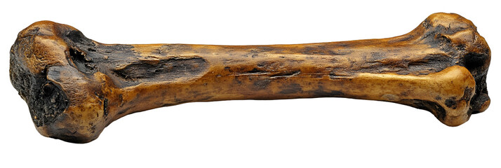 Long bone specimen with natural texture