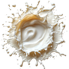 Milk splash abstract pattern graphic design
