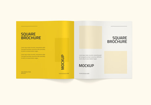 Open Square Brochure Mockup