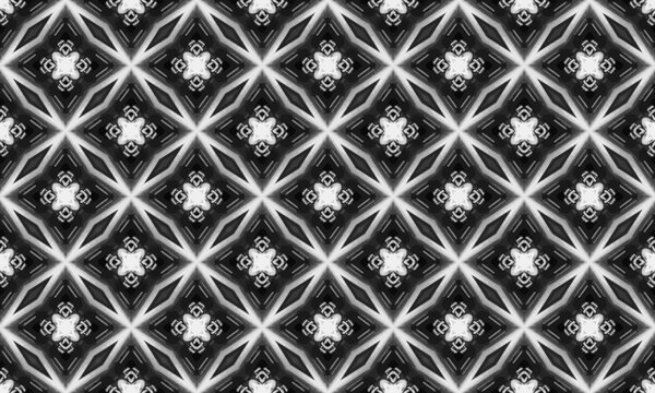 P97 4-fold Black&White geometric pattern1