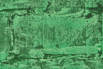 Green stones brick wall for decoration backdrop