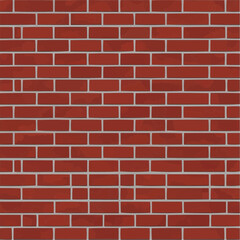 Rustic red brick wall texture for vintage designs and backgrounds or architecture