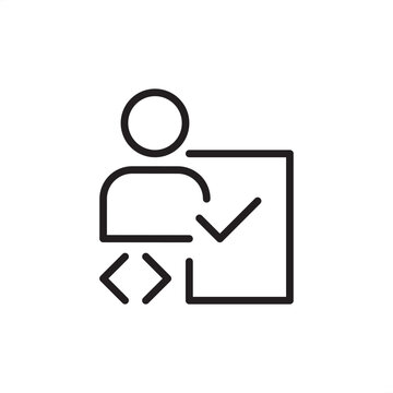 User Acceptance Testing (UAT) icon symbolizing end-user validation, final acceptance, and functional sign-off, representing quality assurance, system readiness, and business requirements verification.