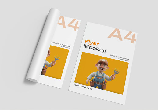 Editable Flyer Mockup Template