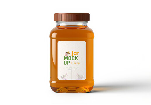 Honey Bottle Mockup Template
