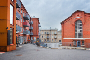 Apartments and business premises built in the area of former prison on Kakolanmäki hill in Turku, Finland
