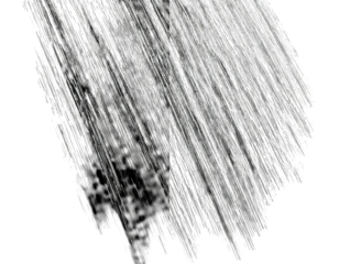 Black and gray abstract diagonal stripes pattern with an uneven irregular shape