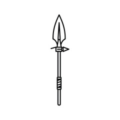 Line Art Spear Icon