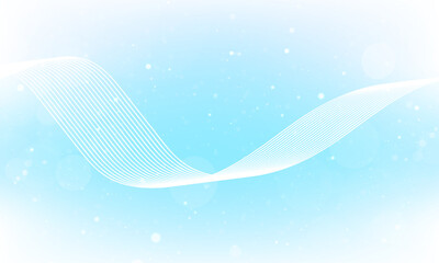 Abstract vector background with blue wavy lines. Blue wave background. Blue lines vector illustration. Curved wave. Abstract wave element for design.