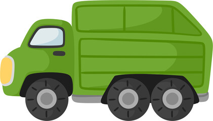 illustration garbage truck