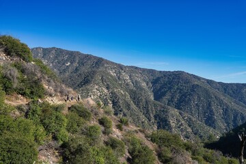 Fototapeta premium San Gabriel Mountains near Santa Anita Canyon.