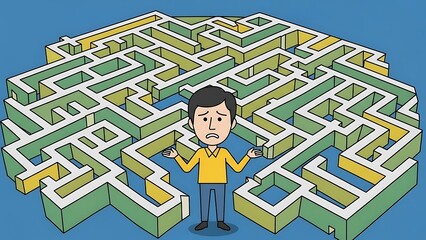 Man Lost in a Large Maze