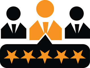 Customer Feedback Selection Icon &ndash; Positive & Negative Review Choice Symbol