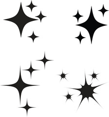 Sparkle and shine starburst elements collection. Sparkle icon vector illustration.