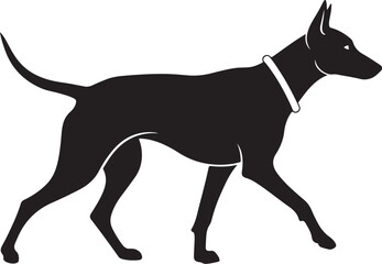 Fototapeta premium Sitting Dog Silhouette SVG – Elegant Canine Vector Design