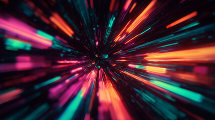 vibrant abstract waves of glowing forming dynamic motion, ideal for tech banners, digital ads, futuristic wallpapers, music visuals and creative multimedia backgrounds