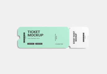Event Ticket Mockup Template